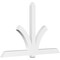 Ekena Millwork Redmond Architectural Grade PVC Gable Bracket, 96"W x 60"H x 4"D x 6"F, 15/12 Pitch GBP096X60X0406RED00 - alternate 1